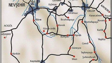Map of Cappadocia